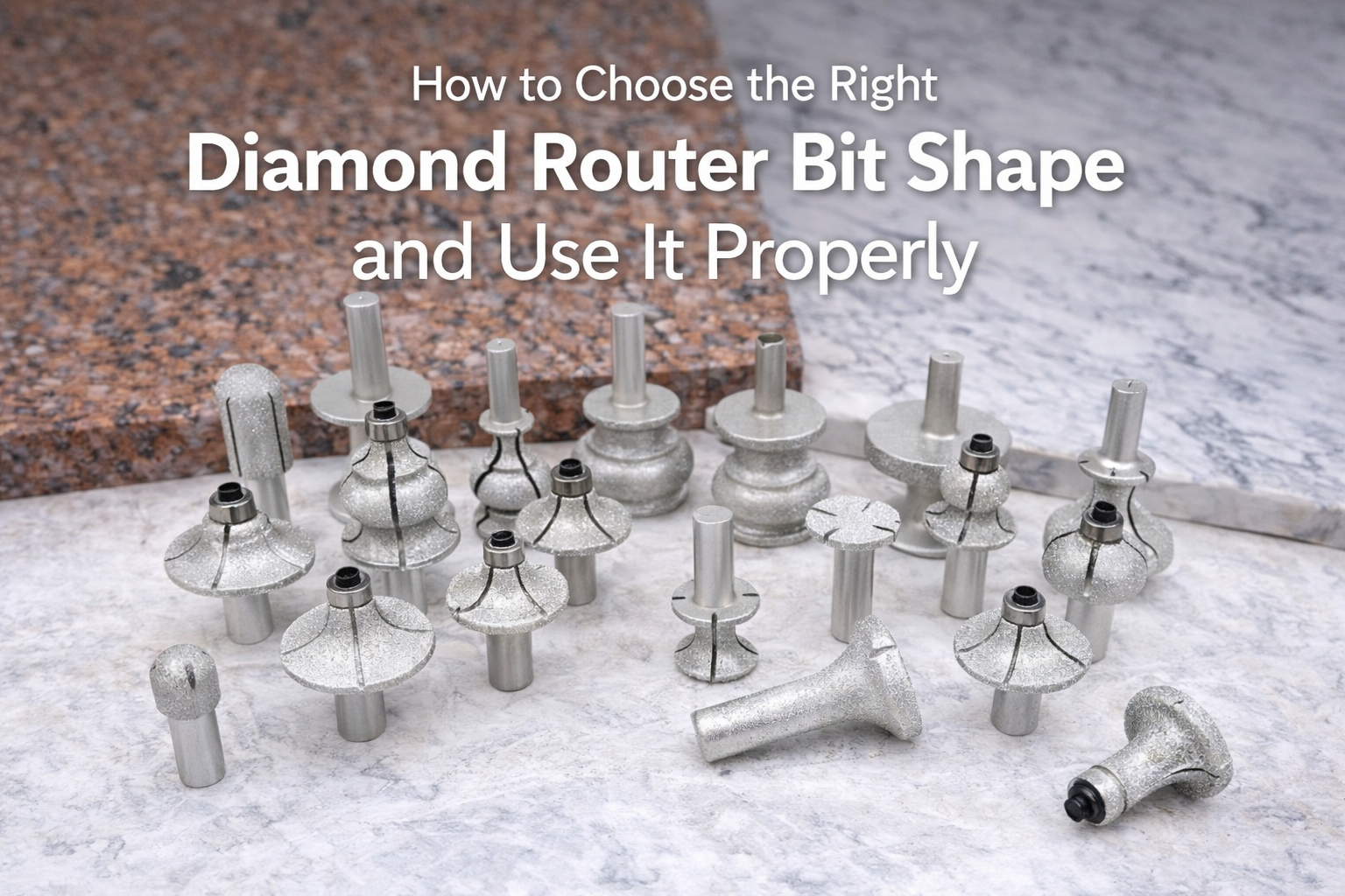 2026 Stone Work Guide: How to Choose the Right Diamond Router Bit Shape and Use It Properly