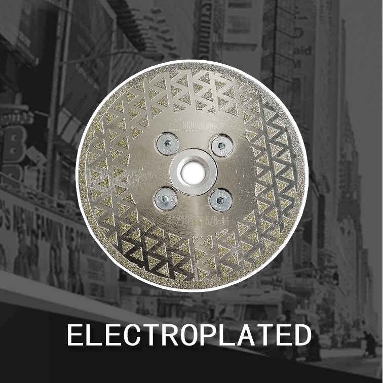 electroplated diamond cutting and grinding discs for granite marble Both side coated