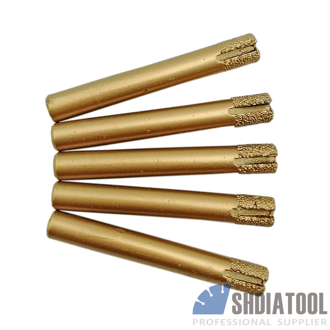 5pc CNC Diamond Flat-end Straight Knife Engraving Bits for Marble SHDIATOOL - SHDIATOOL