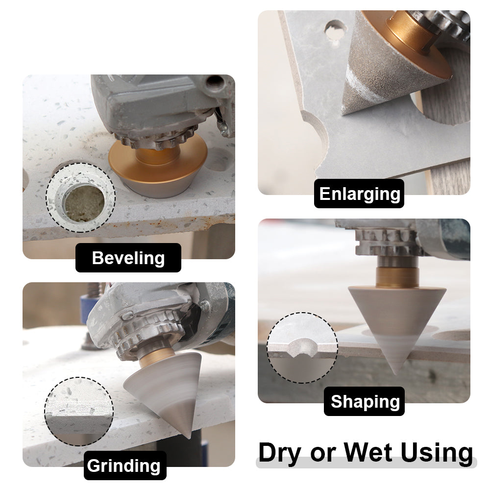 Diamond Beveling Chamfer Bits 2"/50mm Tile Stone Ceramic Granite M14 Thread