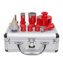 Shdiatool Diamond Core Drill Bits 9pcs/Kit Ceramic Tile Hole Saw Set