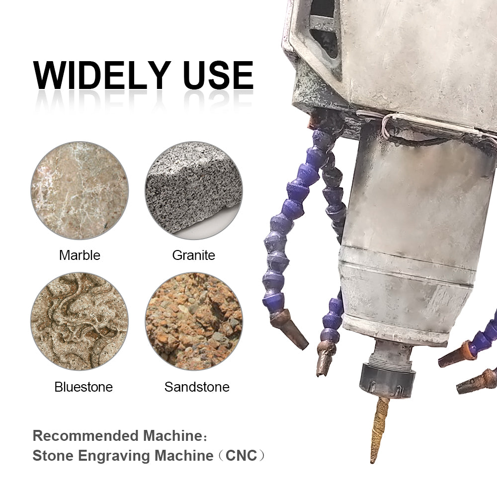 CNC Diamond Engraving Router Bit Stone Milling Cutter Engraver Marble Granite Tool Blades Carving Knife