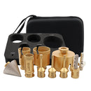 SHDIATOOL Diamond 10pcs/kit Core Drill Bits Milling Bit Chamfer Adaptor Set For Ceramic Tile Porcelain Tile Marble