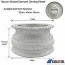 3"/75mm Diamond Hand Convext Disc Stone Edge Grinding Ceramics Quartz SHDIATOOL - SHDIATOOL