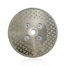 Electroplated Diamond Cutting Grinding Disc Single Side Coated M14 or 5/8-11 Flange for Granite - SHDIATOOL