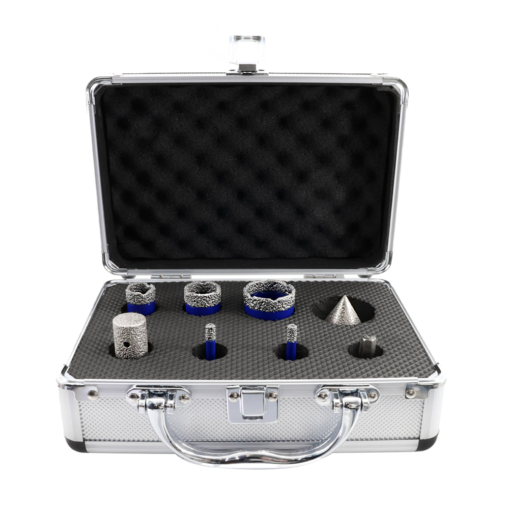SHDIATOOL Diamond Core Bit 1set/8pcs Marble Ceramic Hole Saw M14 Thread - SHDIATOOL