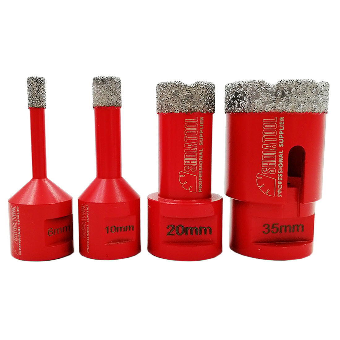 4pcs/set Dry Diamond Drill Bits for Porcelain Tile Stoneware Granite M14 Thread - SHDIATOOL