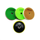 SHDIATOOL 4"/100mm Thickened Sponge Diamond Polishing Pads for Soft Stone Marble 3pcs/set - SHDIATOOL