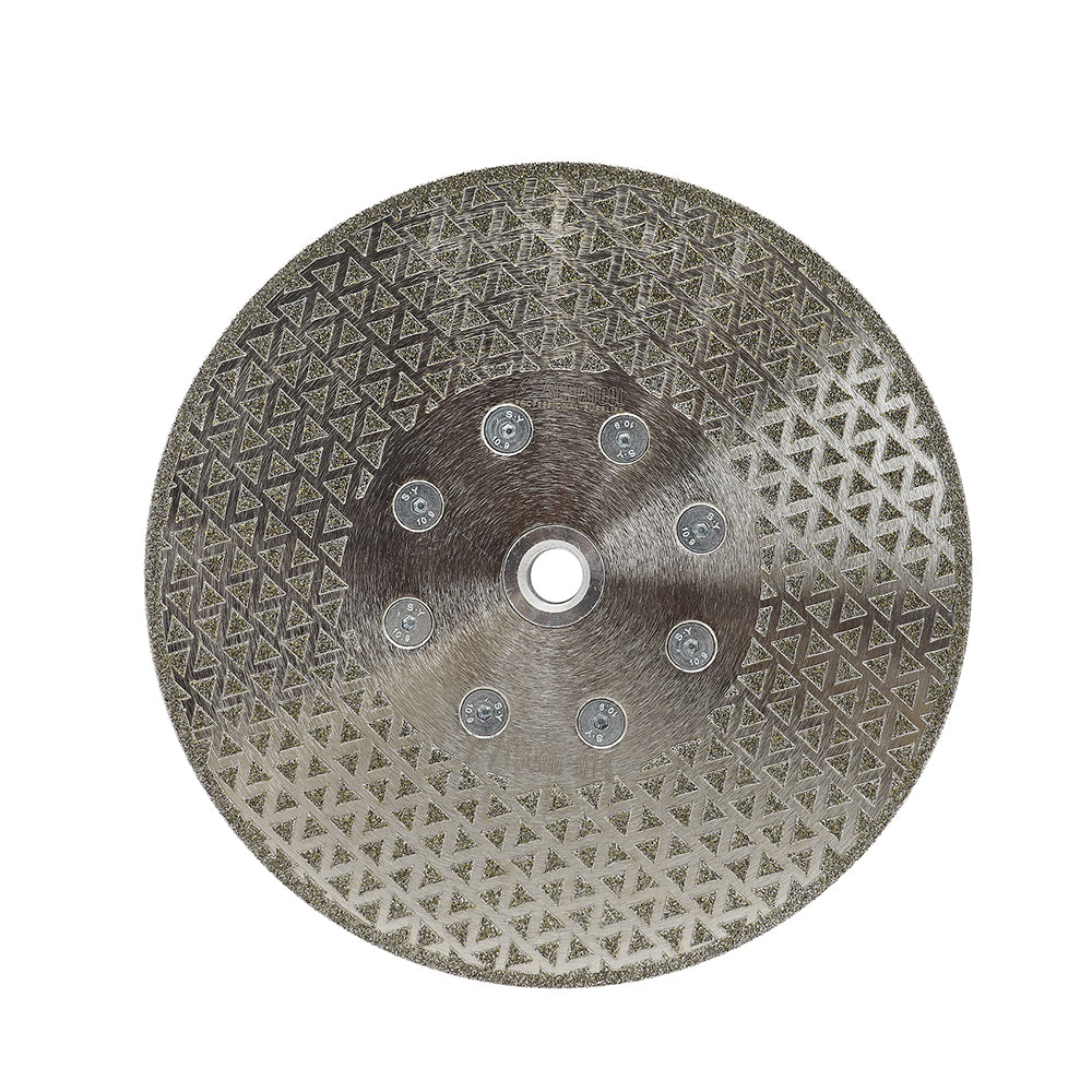 Electroplated Cutting and Grinding Disc Single/Double side Coated M14 or 5/8-11 Flange - SHDIATOOL