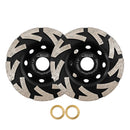 SHDIATOOL 4.5" 115mm Turbo Row Diamond Grinding Cup Wheel for Concrete Granite Marble with 7/8 Inch Arbor