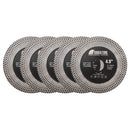 SHDIATOOL Turbo Saw Blades 5pcs 4/4.5/5" Cutting Grinding Ceramic Tile Marble
