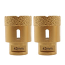 SHDIATOOL 1pc M14 thread Vacuum Brazed Dry Diamond Drilling Core Bits for Ceramic Tile Hole Saw Marble Porcelain Stone - SHDIATOOL