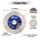 Saw Blade Hexgonal Double Sided 4"Granite Tile Ceramic Diamond Cutting Grinding Disc