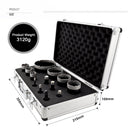 SHDIATOOL Diamond Core Drill Bits Set with 5/8-11 Thread for Tile Procelain Ceramic Granite Marble 13pcs/Box Dia 6/8/10/13/16/25/32/35/45/51/65/102mm+SDS Adapter - SHDIATOOL