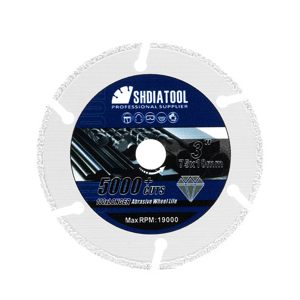Diamond Metal Cutting Disc 3"/4"/4.5"/5" for Steel Tube Iron Rebar Saw Blade