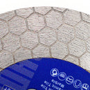 Saw Blade 4.5/5"Cutting Grinding Ceramic Marble Hexgonal Double Sided 5/8"-11 Flange - SHDIATOOL