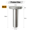 Diamond Router Bits with 1/2" Shank for Granite Marble 31 sizes 2pcs - SHDIATOOL