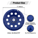 7" PCD Grinding Cup Wheel Remove Glue Mastic Paint Concrete Floor Surface Coating