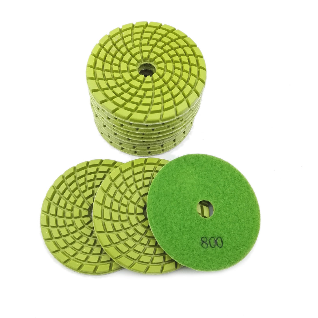 SHDIATOOL 4" Concrete Wet Diamond Polishing Pads Polishing Concrete 9/12pcs - SHDIATOOL