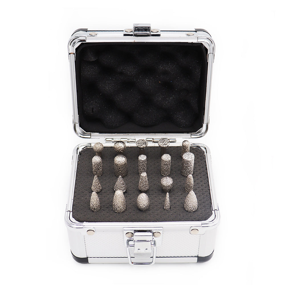 Diamond Grinding Bits for Engraving Stone Wooden Box Packed 20pcs Grit 46 - SHDIATOOL
