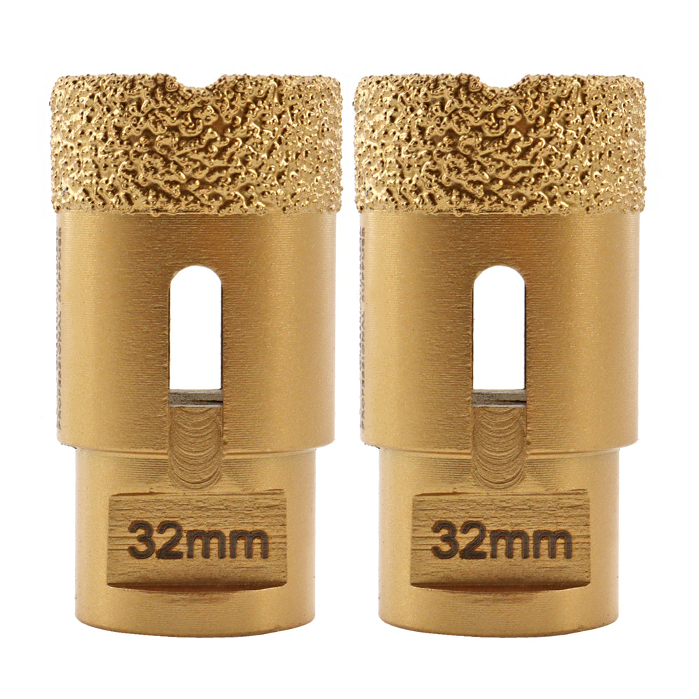 SHDIATOOL 1pc M14 thread Vacuum Brazed Dry Diamond Drilling Core Bits for Ceramic Tile Hole Saw Marble Porcelain Stone - SHDIATOOL