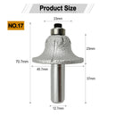 Diamond Router Bits with 1/2" Shank for Granite Marble 31 sizes 2pcs - SHDIATOOL