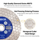 Saw Blade Hexgonal Double Sided Ceramic Marble Cutting Grinding Disc M14 or 5/8-11