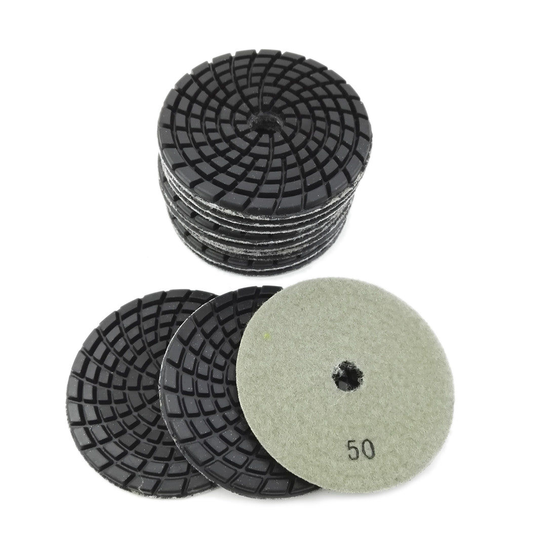SHDIATOOL 4" Concrete Wet Diamond Polishing Pads Polishing Concrete 9/12pcs - SHDIATOOL