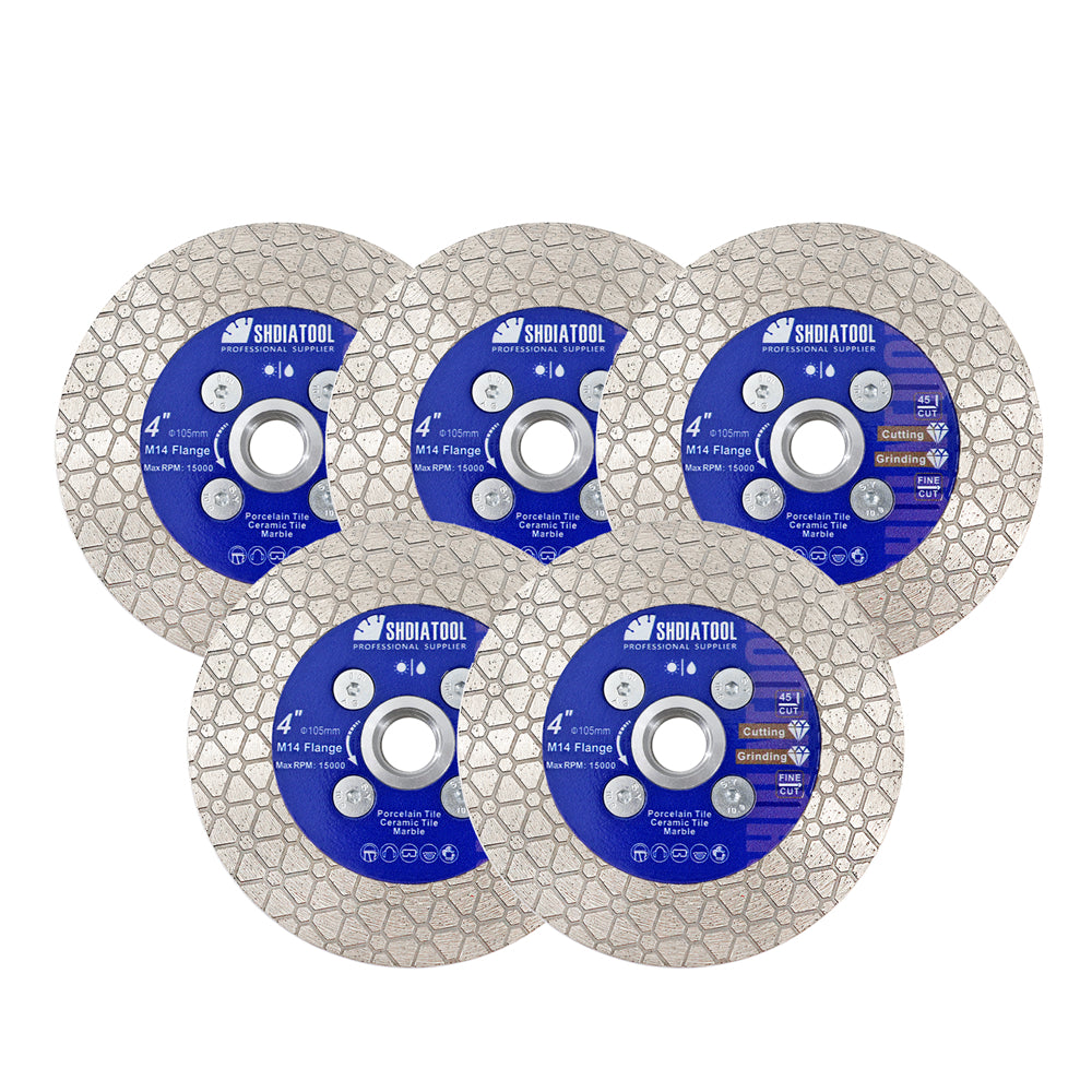Saw Blade 4" Triangle Cutting Grinding for Marble Granite Stone Bore or Flange