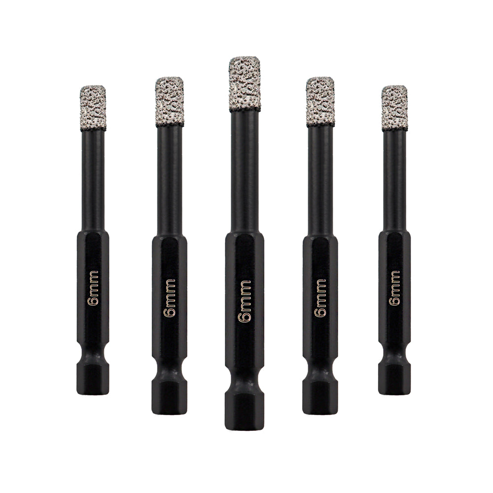 Diamond Drilling Bit 5pcs Ceramic Granite Marble Core Bit Quick-fit Shank