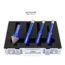 Diamond Drill Bits 4pcs/set Dia 6/6/8mm Core Bits Triangle Shank+20mm Chamfer Bit Granite Ceramic Marble Vacuum Brazed Hole Saw
