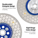 Saw Blades 5pcs 4/4.5/5"Cutting Grinding for Granite Concrete M14 or 5/8-11 Flange