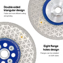 Saw Blades 5pcs 4/4.5/5"Cutting Grinding for Granite Concrete M14 or 5/8-11 Flange