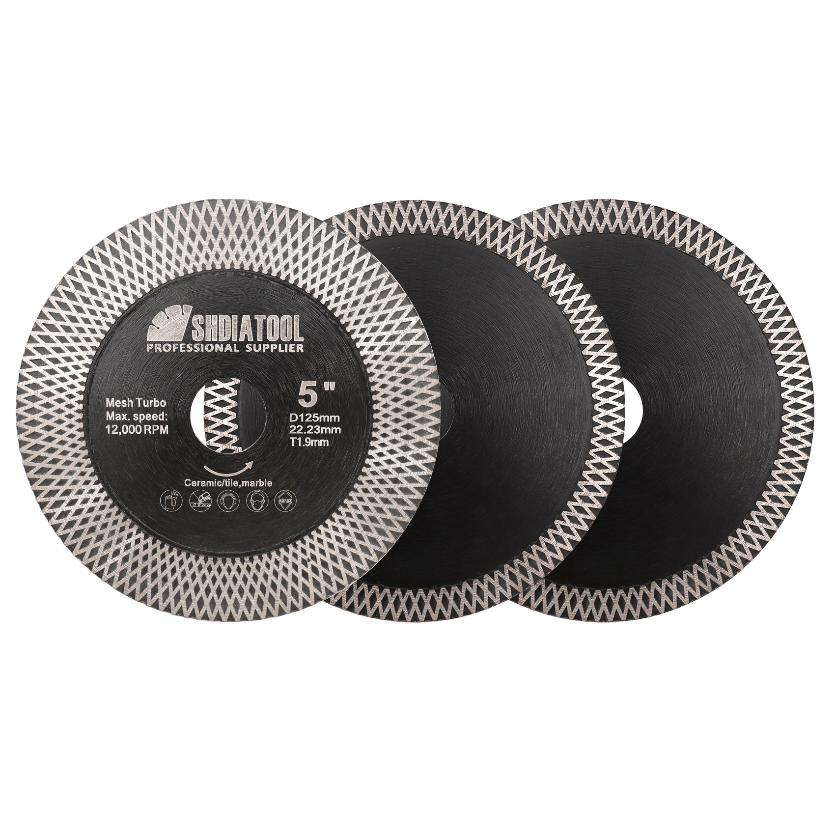 SHDIATOOL X Mesh Turbo Saw Blade Cutting Grinding Tile Ceramic Marble Stone - SHDIATOOL