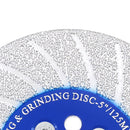 Cutting Grinding Disc 5pcs 4/4.5/5" Granite Marble Concrete Saw Blade M14 or 5/8-11 Flange