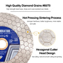 4.5''/5'' Hexgonal Blade Tile Ceramic Granite Diamond Cutting Disc SHDIATOOL - SHDIATOOL