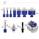 Diamond Drill Core Bit 1set/10pcs for Porcelain Granite Marble 5/8"-11 Thread - SHDIATOOL