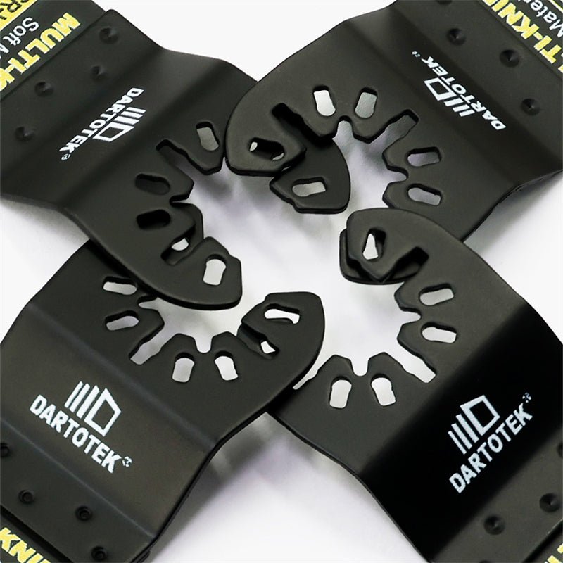 DARTOTEK 5pcs Oscillating Knife Blade All-Purpose Multitool Saw Blade for Cutting Carpet Cardboard Roofing Shingles