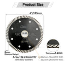 5pcs 4" 4.5" 5" Turbo Saw Blades Ceramic Tile Granite Superthin Cutting Disc