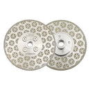 Electroplated Cutting Grinding Disc Double Side M14 or 5/8-11 Flange