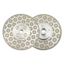 Electroplated Cutting Grinding Disc Double Side M14 or 5/8-11 Flange