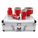 5pcs/set Diamond Drill Core Bits Kit and an Adapter for Tile Porcelain Granite DE Warehouse