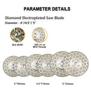 Electroplated Cutting Grinding Disc Double Side M14 or 5/8-11 Flange