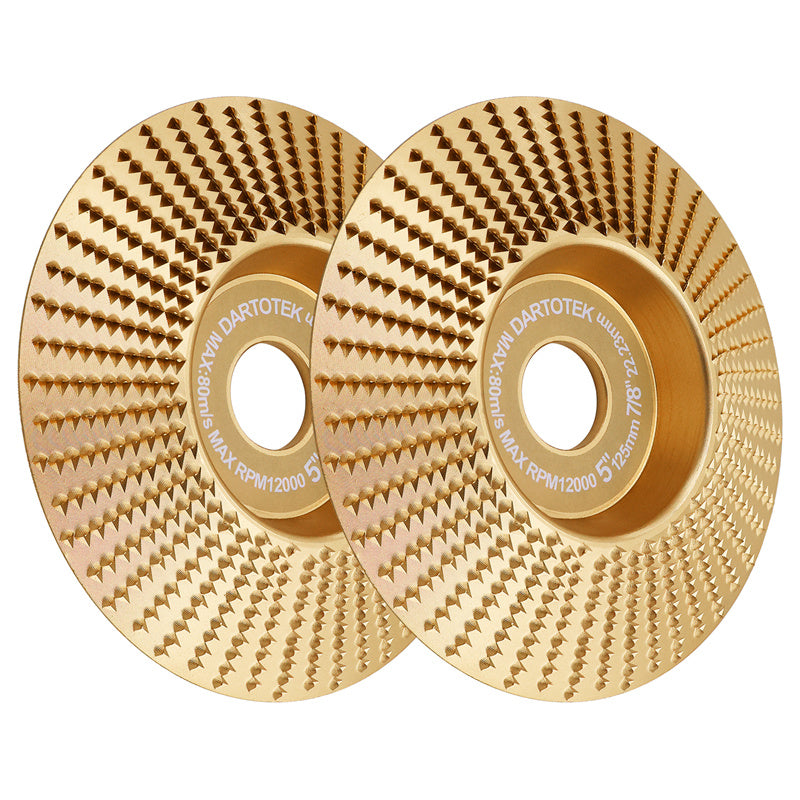 DARTOTEK 1pc 75/100/125mm Wood Grinding Wheel Cup Wheel Milling Disc Plate Carving Profile Plain Bevel Camber Bowl Abrasive Tool Trimming