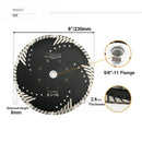 Diamond Saw Blade 5"/9" Granite Marble Concrete Brick Tile 5/8-11 Flange SHDIATOOL