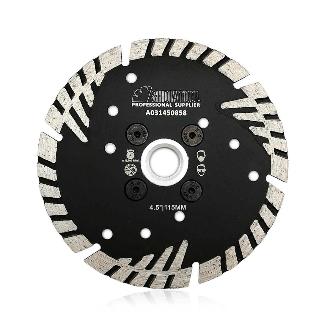 Turbo Diamond Saw Blade Cutting Concrete Brick Tile Granite 5/8-11 Flange - SHDIATOOL