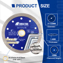 SHDIATOOL 4/4.5/5inch Superthin Diamond Turbo Saw Blade Ceramic Tile Cutting Disc Marble Circular Saw Cutter Dia 100-125mm