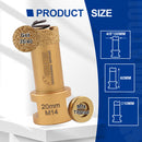 SHDIATOOL 1/2/3pcs Diamond Drill Bits 20/25/35/50mm Spring Core Bits for Porcelain Ceramic Granite Marble Hole Saw M14 Thread