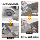 Saw Blades 5pcs 4/4.5/5"Cutting Grinding for Granite Concrete M14 or 5/8-11 Flange