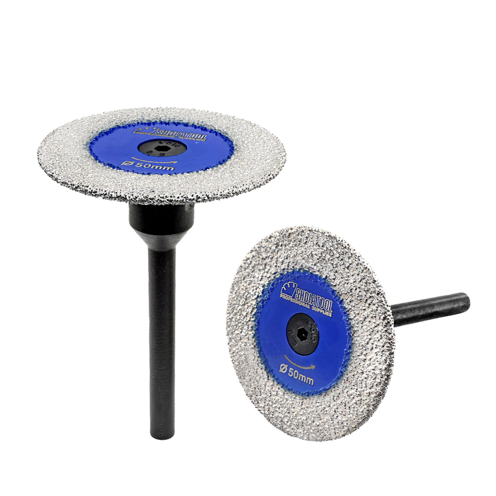 SHDIATOOL Diamond Engraving Saw Blade 1pc or 2pcs Dia 30/40/50mm Marble Granite Artificial Stone Vacuum Brazed Cutting Disc - SHDIATOOL
